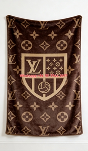 LV Shield Monogram Blanket LV Football Shield Blanket 102